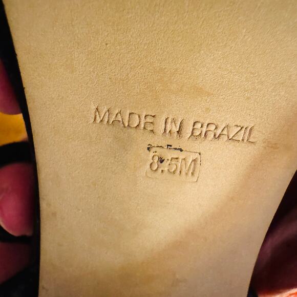 Steve Madden Womens Kierra Platform Black 70s Swagger Suede Sandals Size 8.5 - Picture 7 of 11